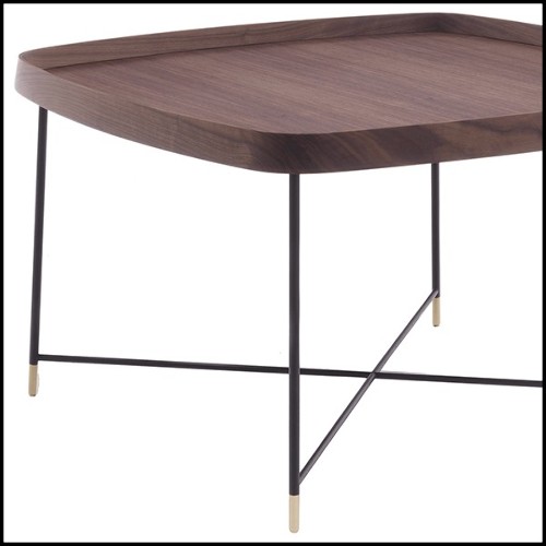 Coffee Table in Solid Walnut Wood 163-Tempa Large