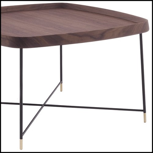 Coffee Table in Solid Walnut Wood 163-Tempa Large