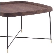 Coffee Table in Solid Walnut Wood 163-Tempa Large