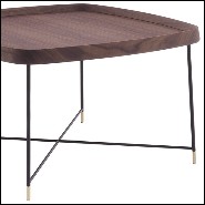 Table basse en noyer massif 163-Tempa Large