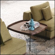 Coffee Table in Solid Walnut Wood 163-Tempa Large