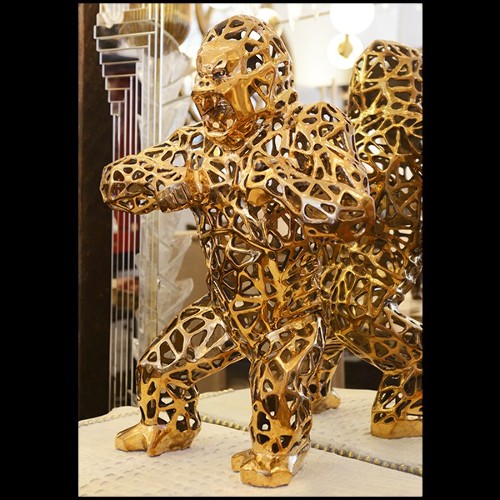 Sculpture en bronze massif Orlinski PC- Gorilla Kong