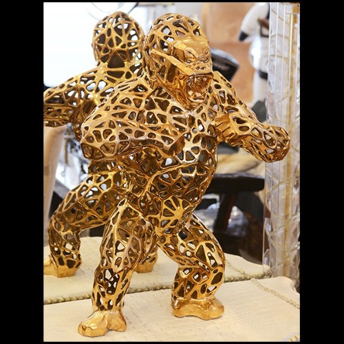 Sculpture en bronze massif Orlinski PC- Gorilla Kong