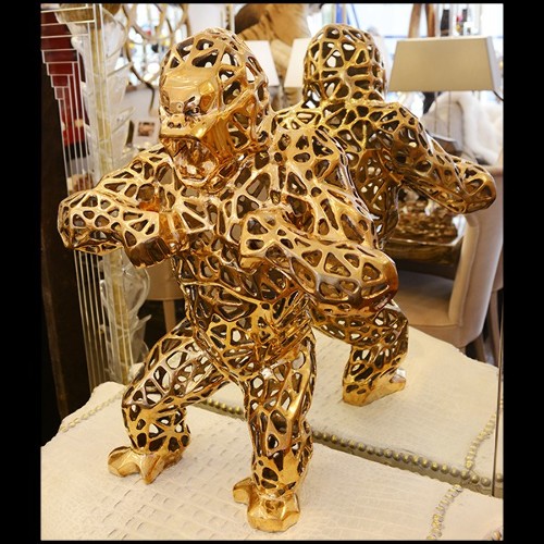 Sculpture en bronze massif Orlinski PC- Gorilla Kong
