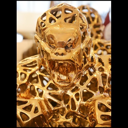 Sculpture en bronze massif Orlinski PC- Gorilla Kong