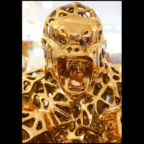 Sculpture en bronze massif Orlinski PC- Gorilla Kong