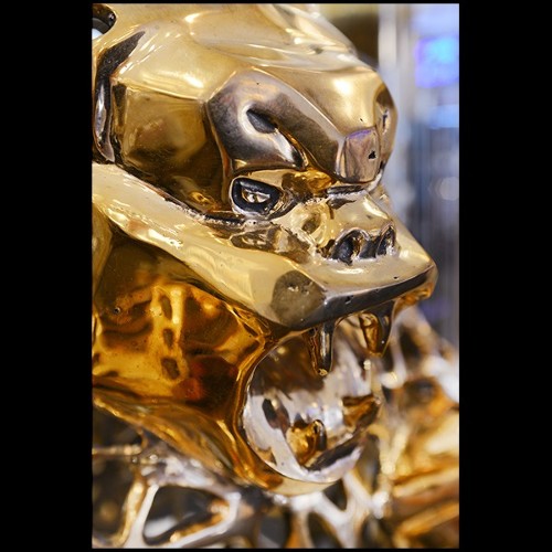 Sculpture en bronze massif Orlinski PC- Gorilla Kong