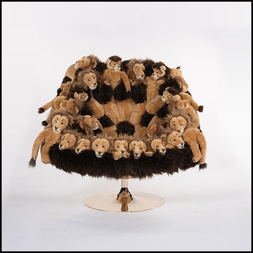 Armchair Swivel in Limited Edition PC-Jungle King