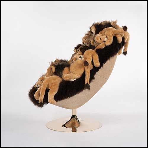 Armchair Swivel in Limited Edition PC-Jungle King