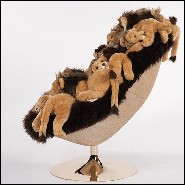 Armchair Swivel in Limited Edition PC-Jungle King