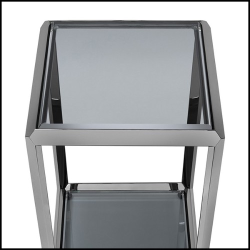 Table d'appoint finition gold ou chrome cintré 162-Limpia