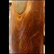 Défense sur base en bois noir PC-Straight Mammoth Tusk