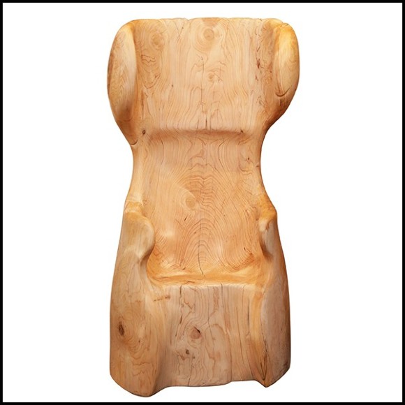 Trône fabriqué en bois de cèdre brut naturel PC-Cedar A