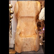 Throne made with natural raw cedar wood PC-Cedar A