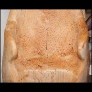 Trône fabriqué en bois de cèdre brut naturel PC-Cedar A