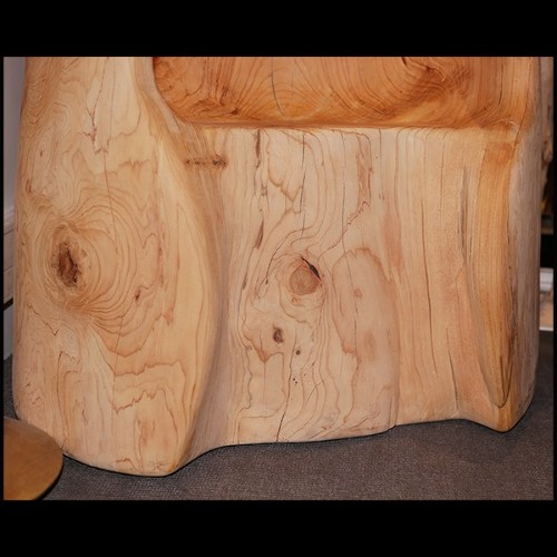 Trône fabriqué en bois de cèdre brut naturel PC-Cedar A