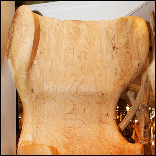 Trône fabriqué en bois de cèdre brut naturel PC-Cedar A