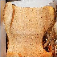 Trône fabriqué en bois de cèdre brut naturel PC-Cedar A