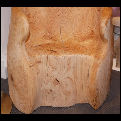 Trône fabriqué en bois de cèdre brut naturel PC-Cedar A