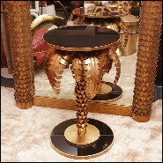 Side Table in golded metal PC-Gilded Palmer