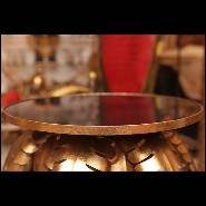 Side Table in golded metal PC-Gilded Palmer