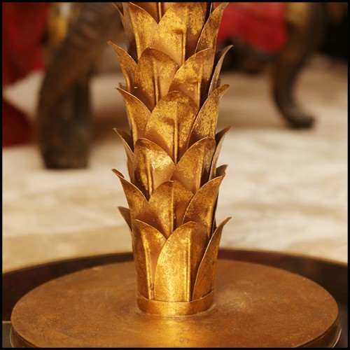 Side Table in golded metal PC-Gilded Palmer