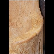 Trône en Cèdre naturel massif PC-Cedar B