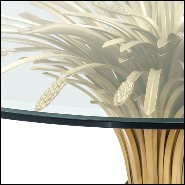 Table de repas en laiton finition gold antique 24-Bonheur