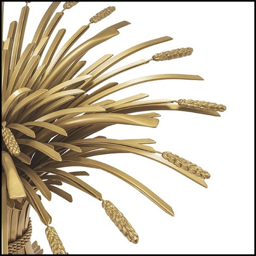 Table de repas en laiton finition gold antique 24-Bonheur