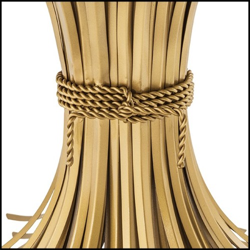 Dining Table in brass in antique Gold finish 24-Bonheur