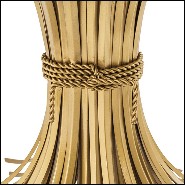 Dining Table in brass in antique Gold finish 24-Bonheur