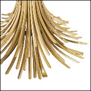 Dining Table in brass in antique Gold finish 24-Bonheur