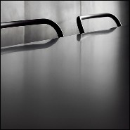 Table in Handcrafted Steel 147-Acier Black