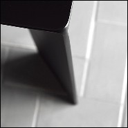 Table in Handcrafted Steel 147-Acier Black