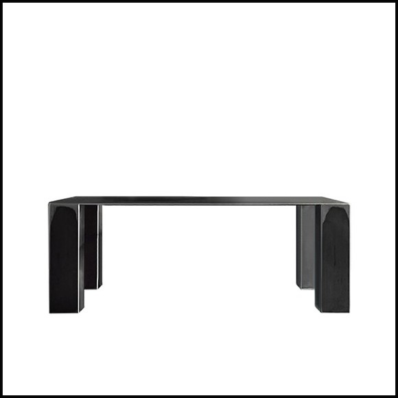 Table in Handcrafted Steel 147-Acier Dark