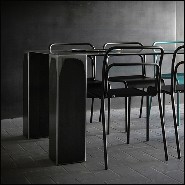 Table in Handcrafted Steel 147-Acier Dark