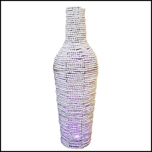 Vase fabriqué à la main avec structure en métal PC-Argile Balls Large