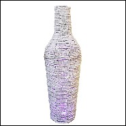 Vase fabriqué à la main avec structure en métal PC-Argile Balls Large