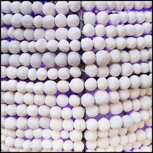 Vase hand-made in metal structure PC-Argile Balls Large