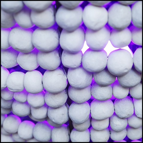 Vase fabriqué à la main avec structure en métal PC-Argile Balls Large