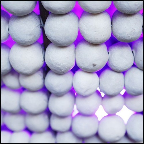 Vase fabriqué à la main avec structure en métal PC-Argile Balls Large