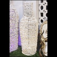 Vase handmade in metal structure PC-Argile Balls Medium