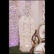 Vase handmade in metal structure PC-Argile Balls Medium