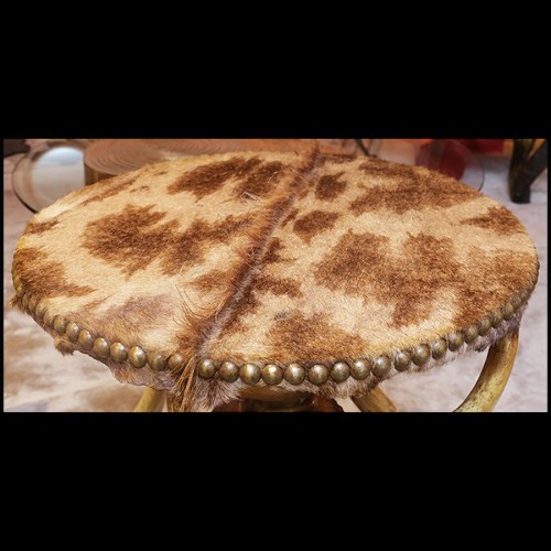 Side Table with Bronze Base PC-Girafle