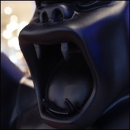 Sculpture en résine noir mat Orlinski PC-Gorilla Kong Black