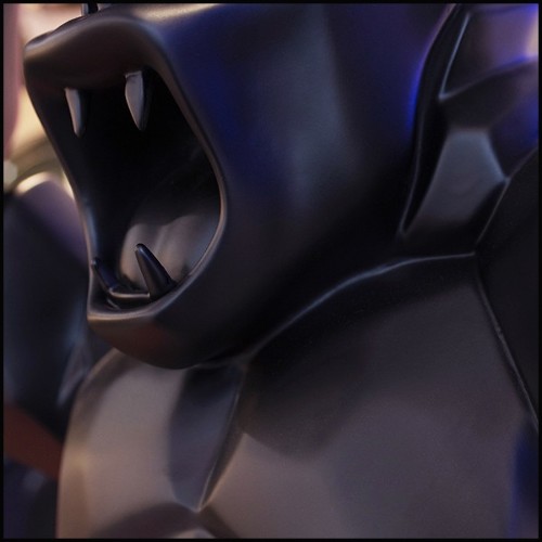 Sculpture in Black Matt Resine Orlinski PC-Gorilla Kong Black