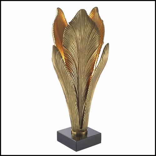 Table Lamp in aluminium in gold finish 24-Vayana