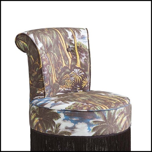 Chaise avec structure en bois massif 162-Miami Style