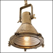 Suspension in brass in vintage finish or nickel 24-La Marina