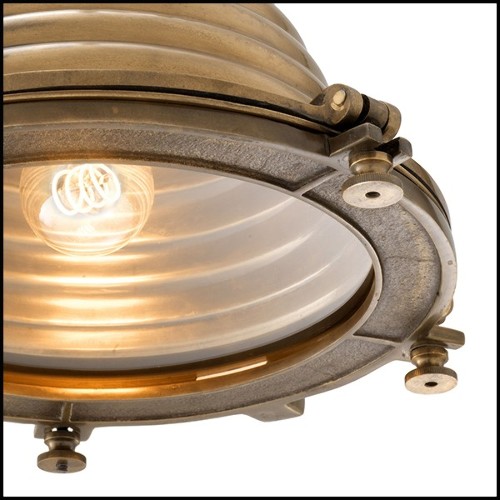 Suspension in brass in vintage finish or nickel 24-La Marina